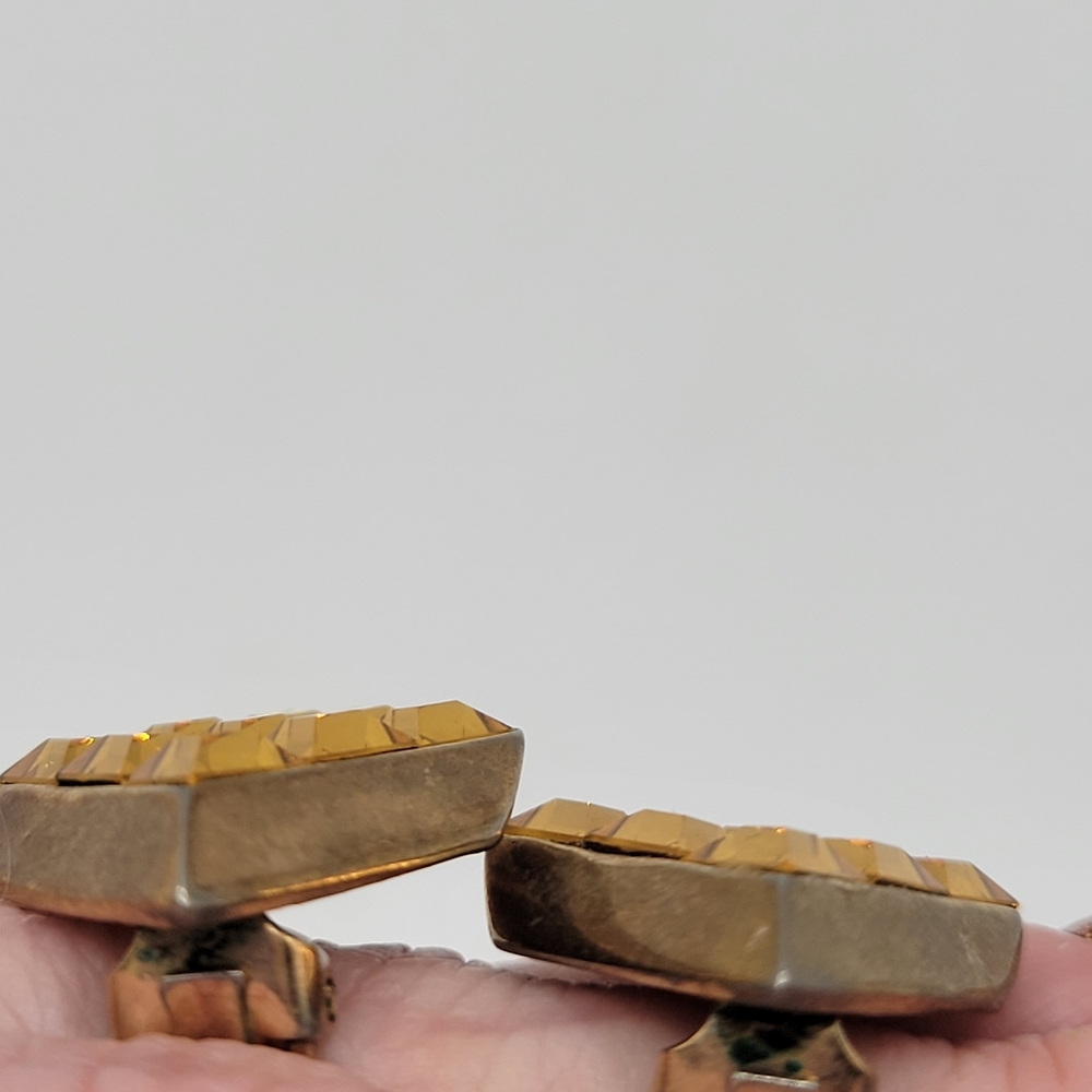 VTG Crown Trifari "Invisibly Set" Rhinestone Clip-on Earrings | SIGNED | HTF - Picture 6 of 9